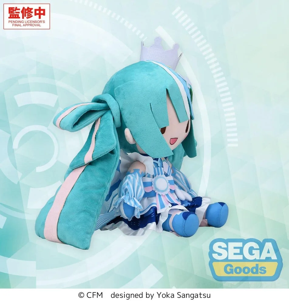 Character Vocal Series 01: Hatsune Miku Fuwa Petit Plush Figure Hatsune Miku LAWSON 50th Anniversary Special LIVE L 30 cm